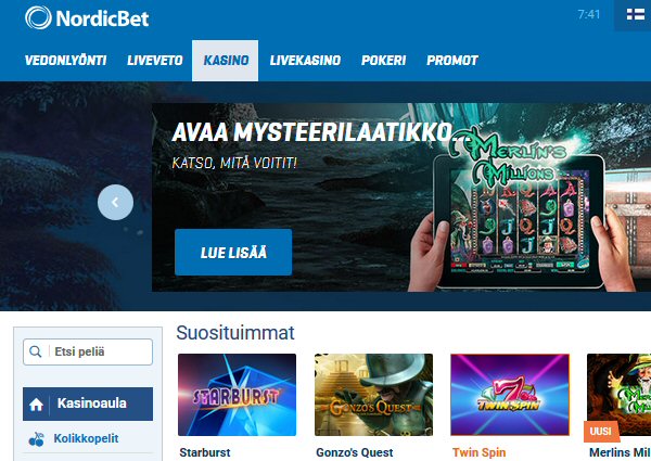 NordicBet-kasinoaula